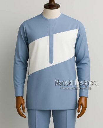 lightweight blue Men Kaftan